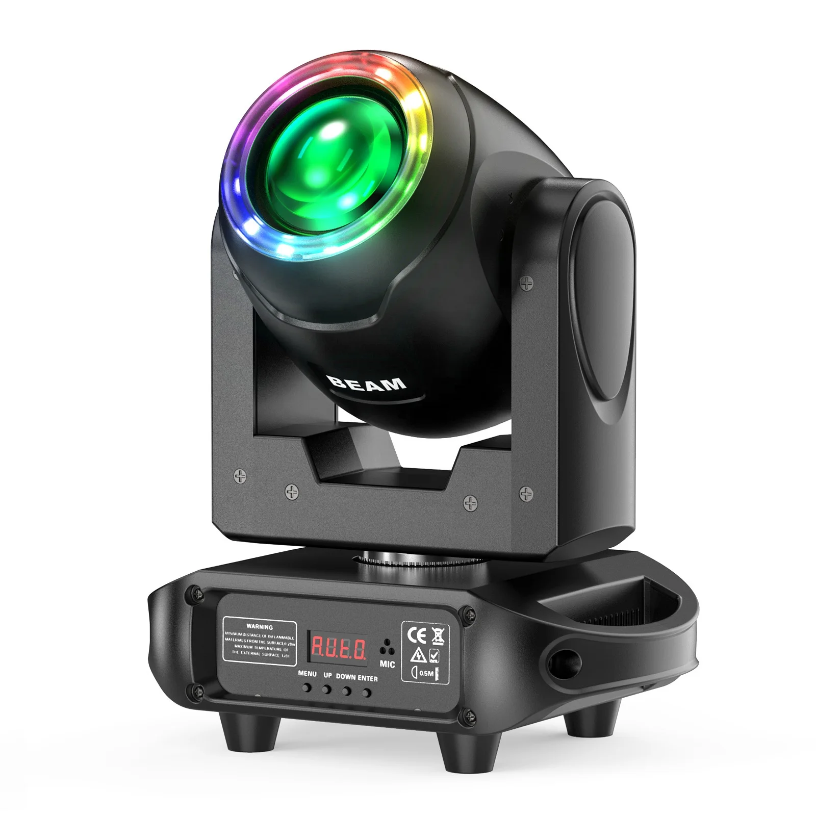 100W Moving Head Light for DJ Party Wedding Church Stage Show Bar Club Lighting with 6 Prism Rotation Rainbow Effect 8 GOBO