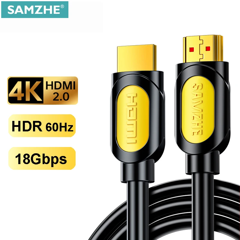 SAMZHE HDMI кабель 4K 2,0 кабель для Apple TV PS4 сплиттер Переключатель HDMI в HDMI кабель 60 Гц Видео Аудио кабель Шнур кабель HDMI 4K