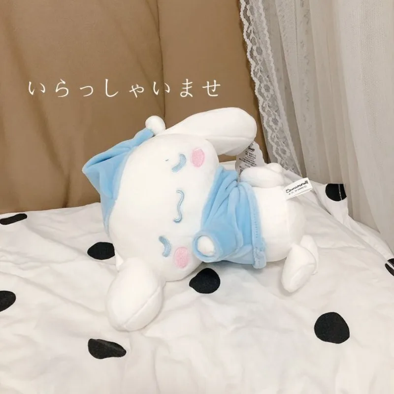 20cm Cartoon Cute Sanrio Stuffed Soft Sleep Series Doll Cainnamoroll Plush Toys Girls Melody Pillow AP Duck Heart Gift Plush Toy