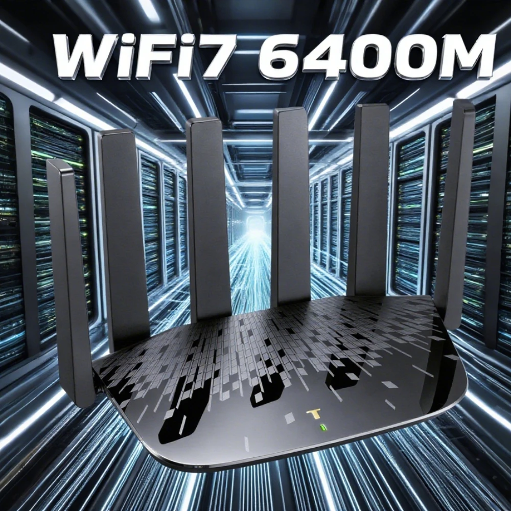 

TP-Link WiFi7 AX6400 Wireless Router 6400Mbps Ultra-Fast Gigabit Router 802.11be High-Performance Networking Home & Office