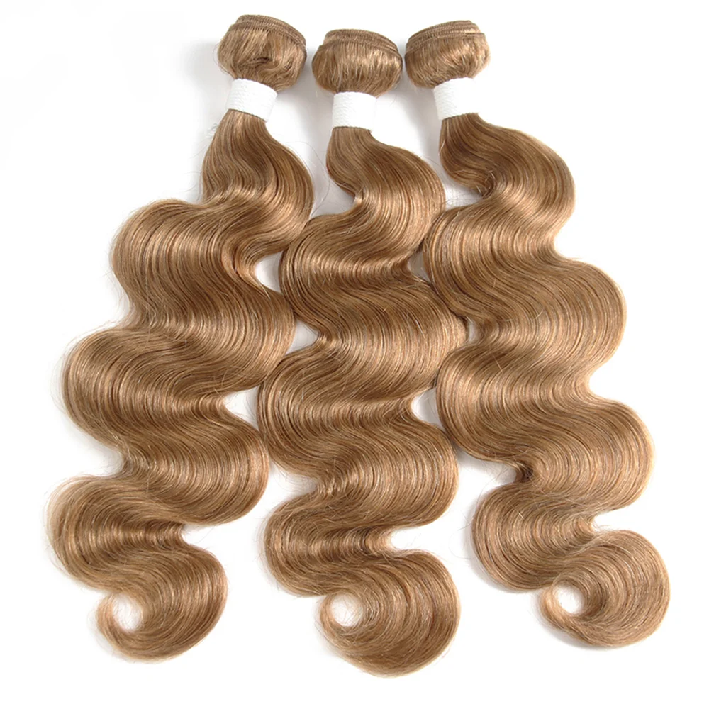 # 27 Honingblonde Bundels Body Wave Haarbundels Braziliaans Haar Weefsel Echt haar Birmese Body Wave Haarbundels 100 g 1/3/4 Bundel - afbeelding 2