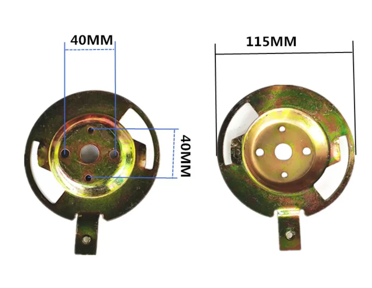 Roof fan hanging board iron hanging board specifically designed for roof fans Ceiling fan top plate disc plated with color zinc