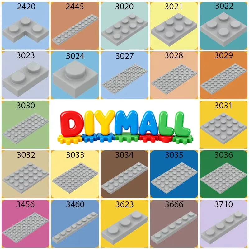 

MOC 50 г технические пластинчатые кирпичи 2420 2445 3020-3024 3027-3031 структурные строительные блоки для моделей автомобилей DIY наборы