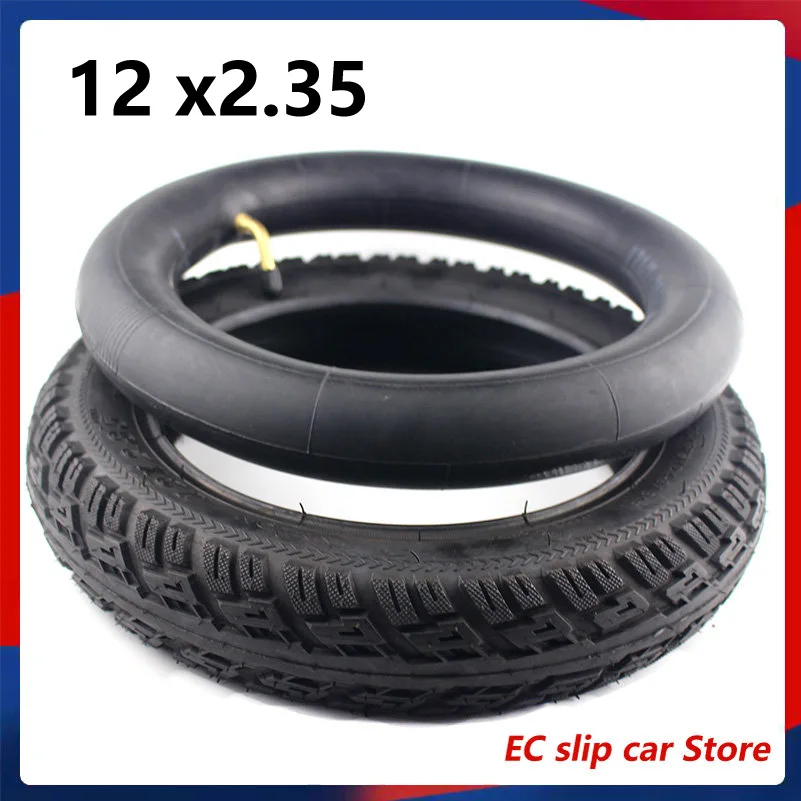 12 x2.35  inch outer tire and inner tube with bend valve fits gas  electric scooters e-Bike Mini crosser  dirt bike