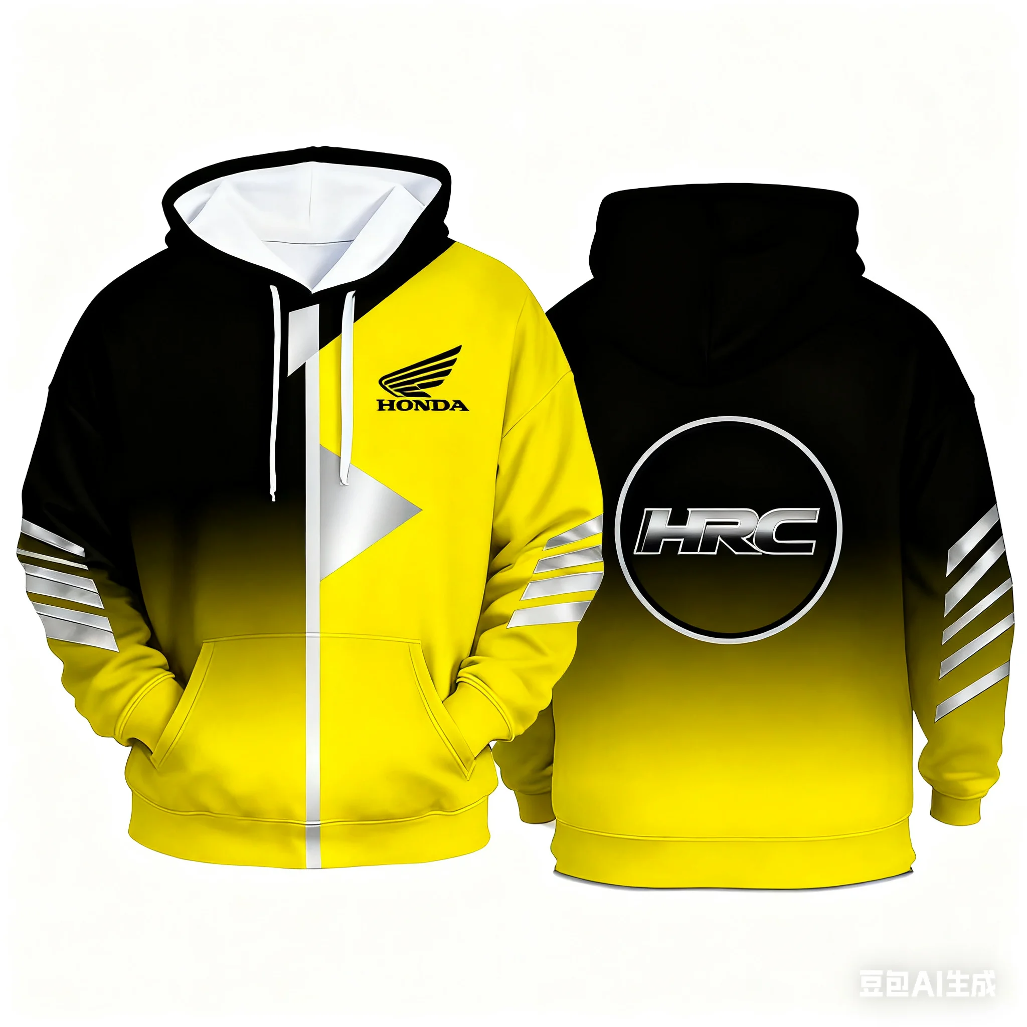 سترة دراجة نارية بغطاء للرأس للرجال من Honda - قميص رياضي للرجال - سترة عصرية للدراجات النارية - ملابس رجالية #2