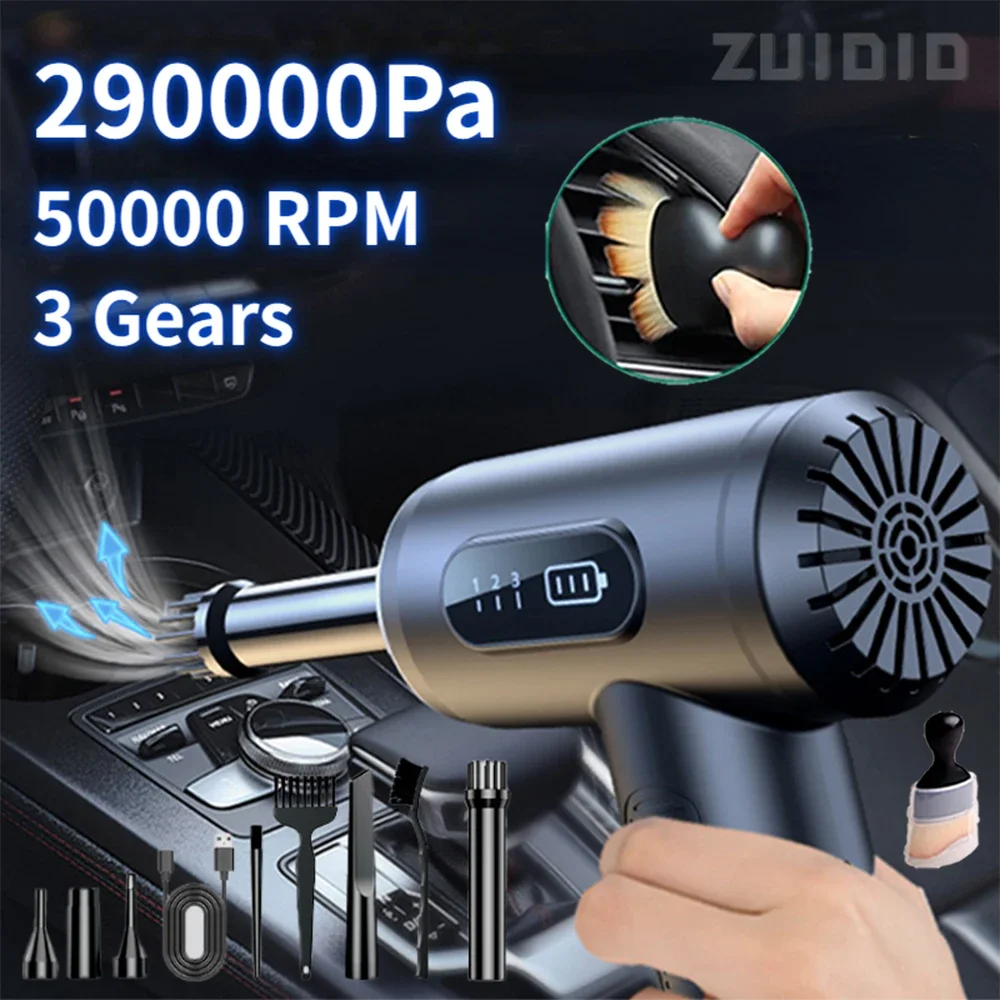 290000Pa Car Vacuum Cleaner Wireless Vacuum Cleaner Handheld Vacuum Cleaning Machine Pump Cordless Robot For Car Home Appliance