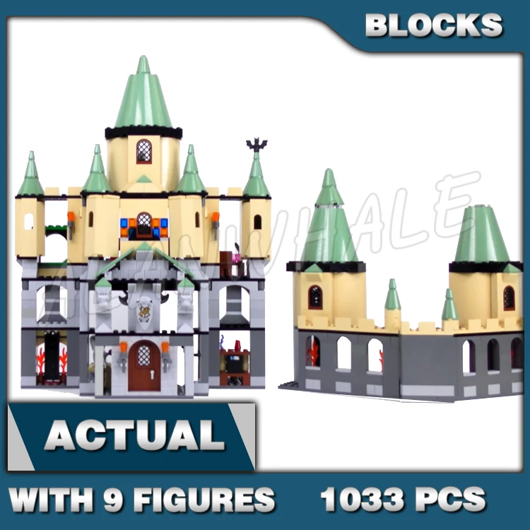 1033pcs Magical World of Wizards Phoenix Castle Greenhouse Green Tower 16029 Building Block Toy Compatible With Model