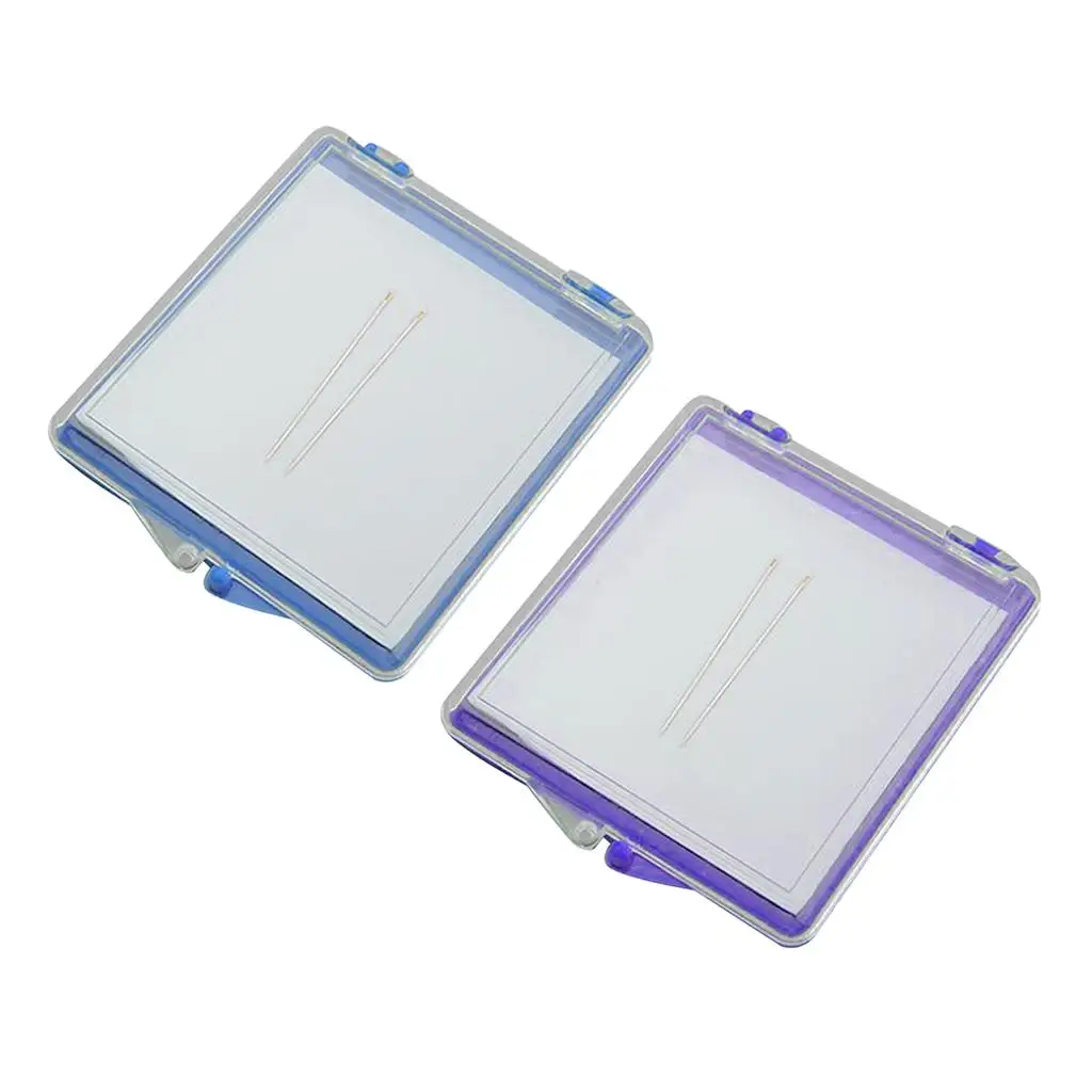 Square Lid Cushion Storage Pincushion Embroidery point Quilting 2 Pins Kit