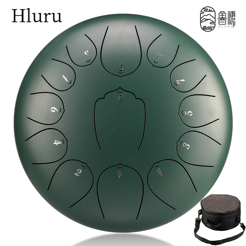 

Hluru Drum Music 12 Inch 8/13 Notes Glucophone Steel Tongue Drum 8 Notes 13 Notes C Tone Ethereal Drum Percussion Instrument