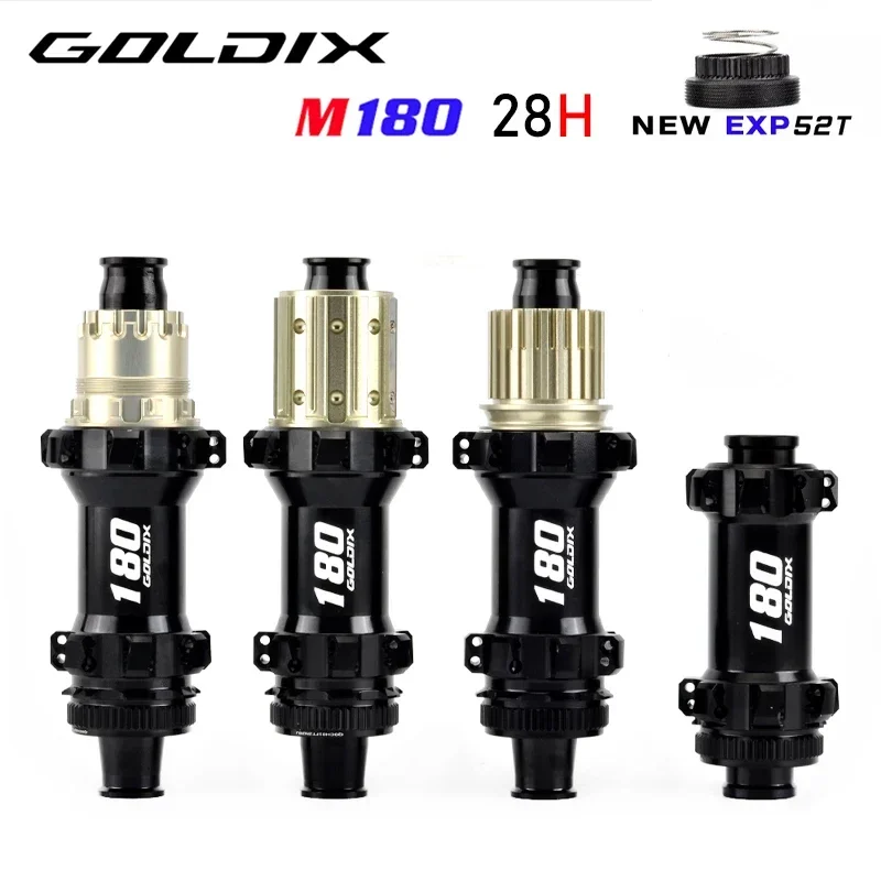 GOLDIX M180 mountain bike hub BOOST central lock 28H EXP 52T ratchet suitable for SHIMANO 11/12 speed bicycle accessories