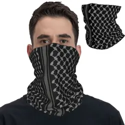 Keffiyeh In Black Shemagh Tactical Bandana Neck Gaiter Printed Balaclavas Wrap Scarf Warm Headwear Hiking Unisex Adult Winter