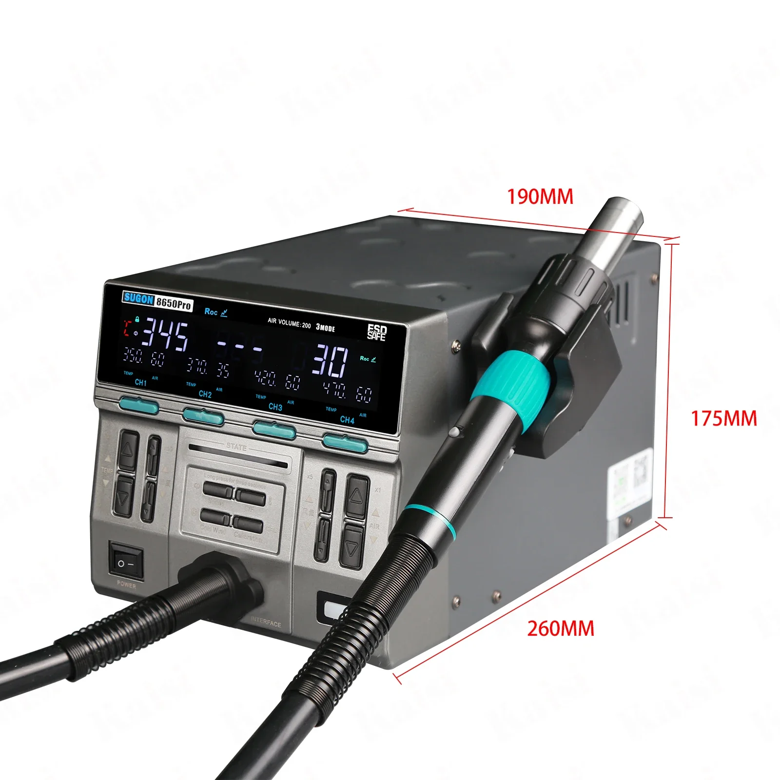 Hot Sale Sugon 8650 Pro Curved Hot Air Tool 3 Mode 100-550°C Upgraded Version