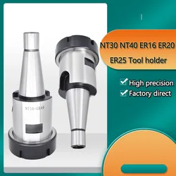 NT30 M12 M16 NT40 ER11 ER16 ER20 ER25 ER32 ER40 Tool Holder ISO30 ISO40 Spindl NT ER Chuck 7:24 For Cnc Milling Machine