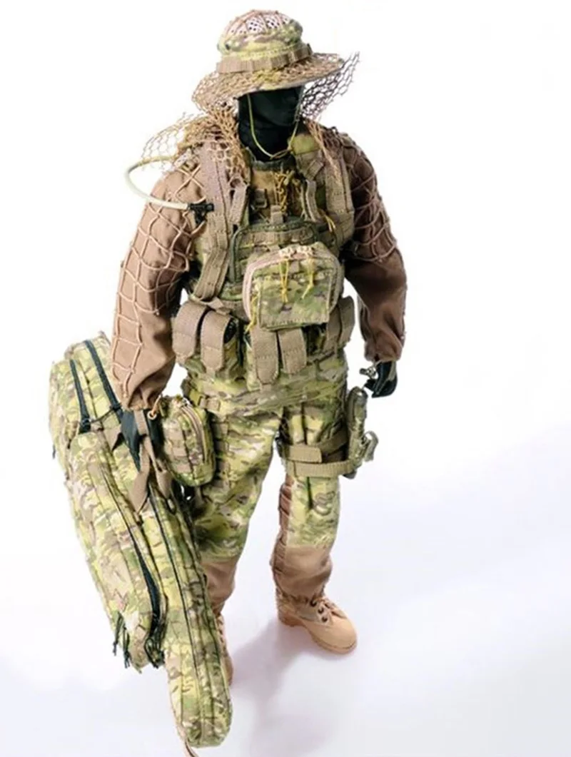 ZYTOYS 1/6 Scale Male Soldier CP Sniper Suit Hide Disguise Clothes Set Model For 12-cal Action Figure Collection Dolls Toys Fan