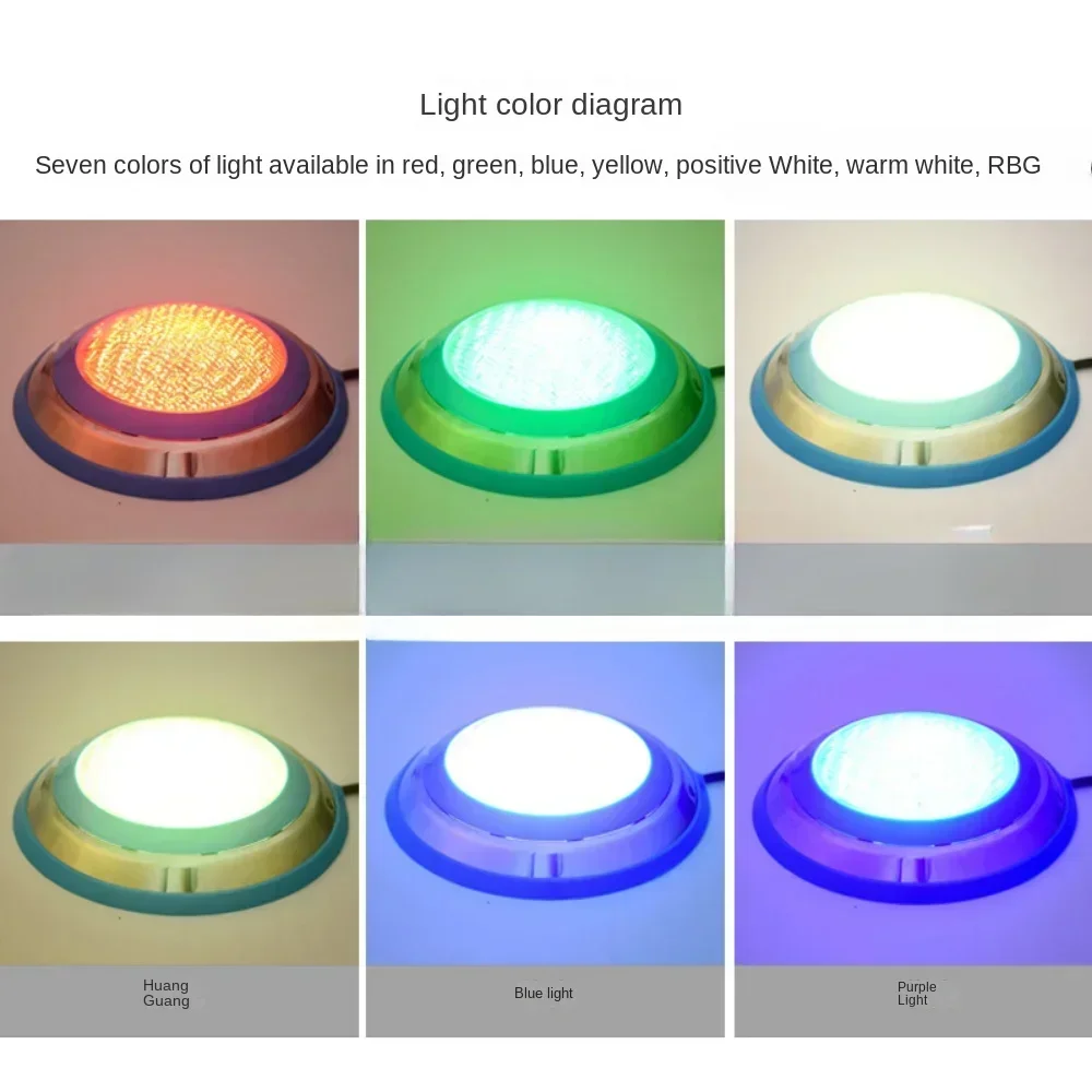 LED Swimming Pool Lamp AC 12V Stainless Steel Water Proof 15W 25W 35W 45W Warm/Cold Light Underwater Remote Control RGB Lamps