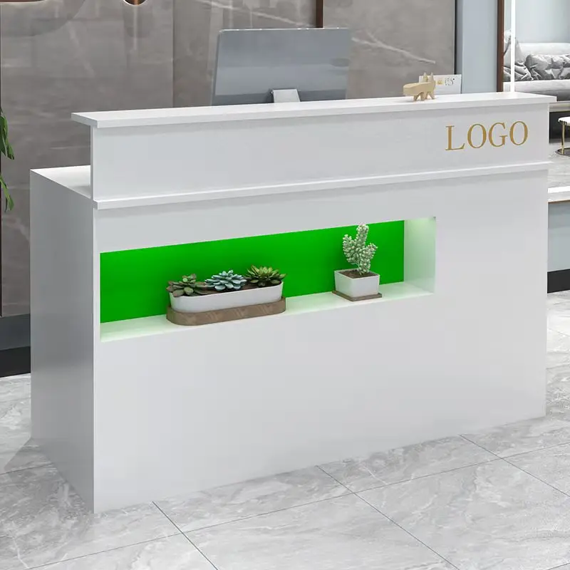 Decorations Modern Reception Desk Counter Hair Salon Cashier Simple Modern Reception Desk Counter Aesthetic Salon Furniture