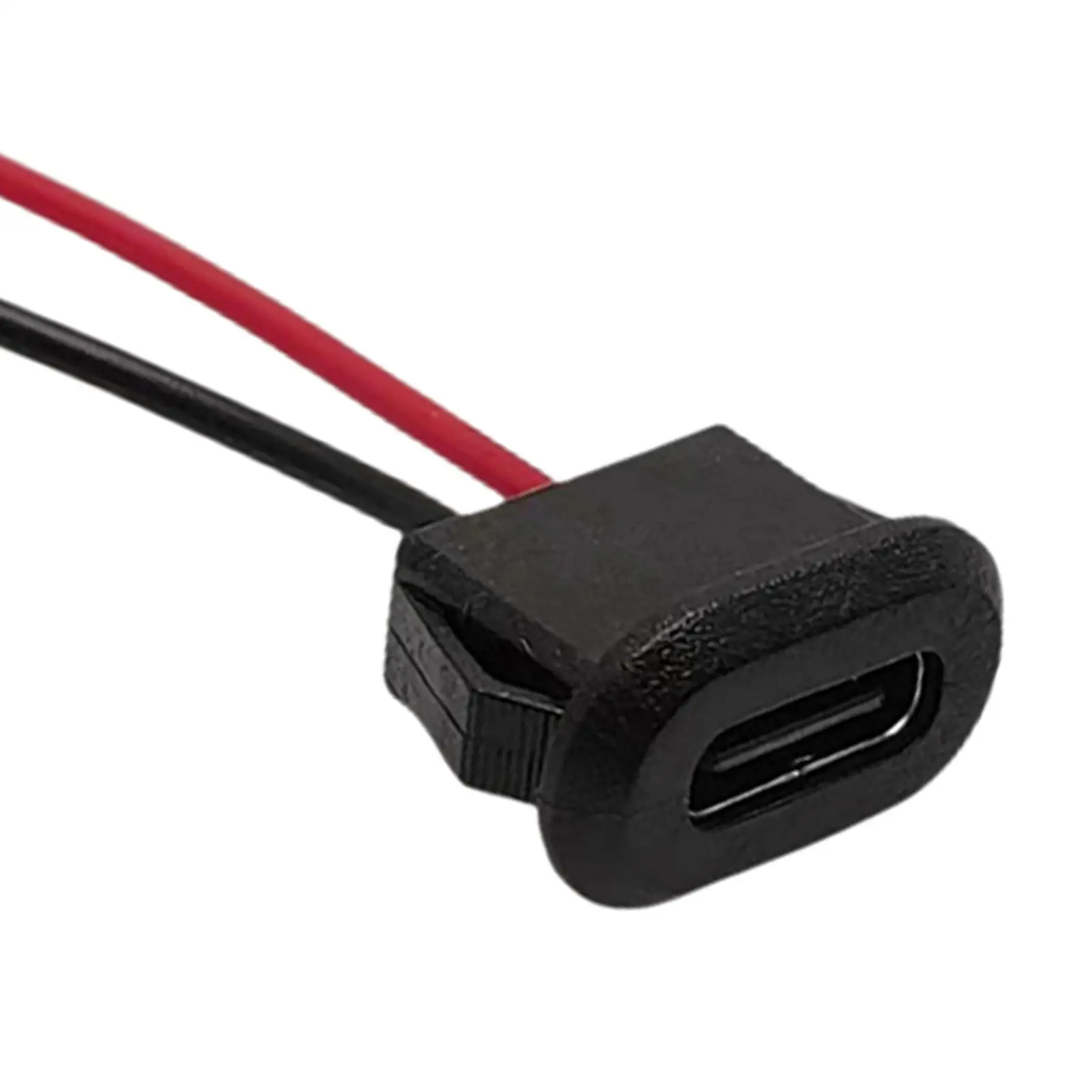 Conector fêmea impermeável tipo C Jack, friso direto 2P, durável Substitui