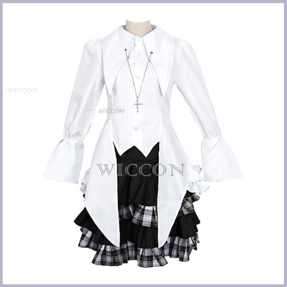 Kasugano Sora Cosplay Anime Yosuga No Sora Kostuum Pruik Jform Rok Lolita Leren Schoenen Vrouw Sexy Kawaii Carnavalspak