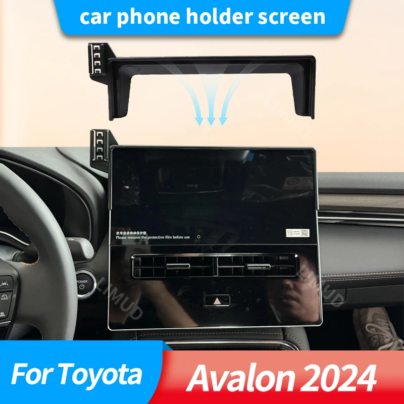 Car phone holder screen For Toyota Avalon 2024 anti-shake, fixed without deviation, fits the screen well and is easy to operate