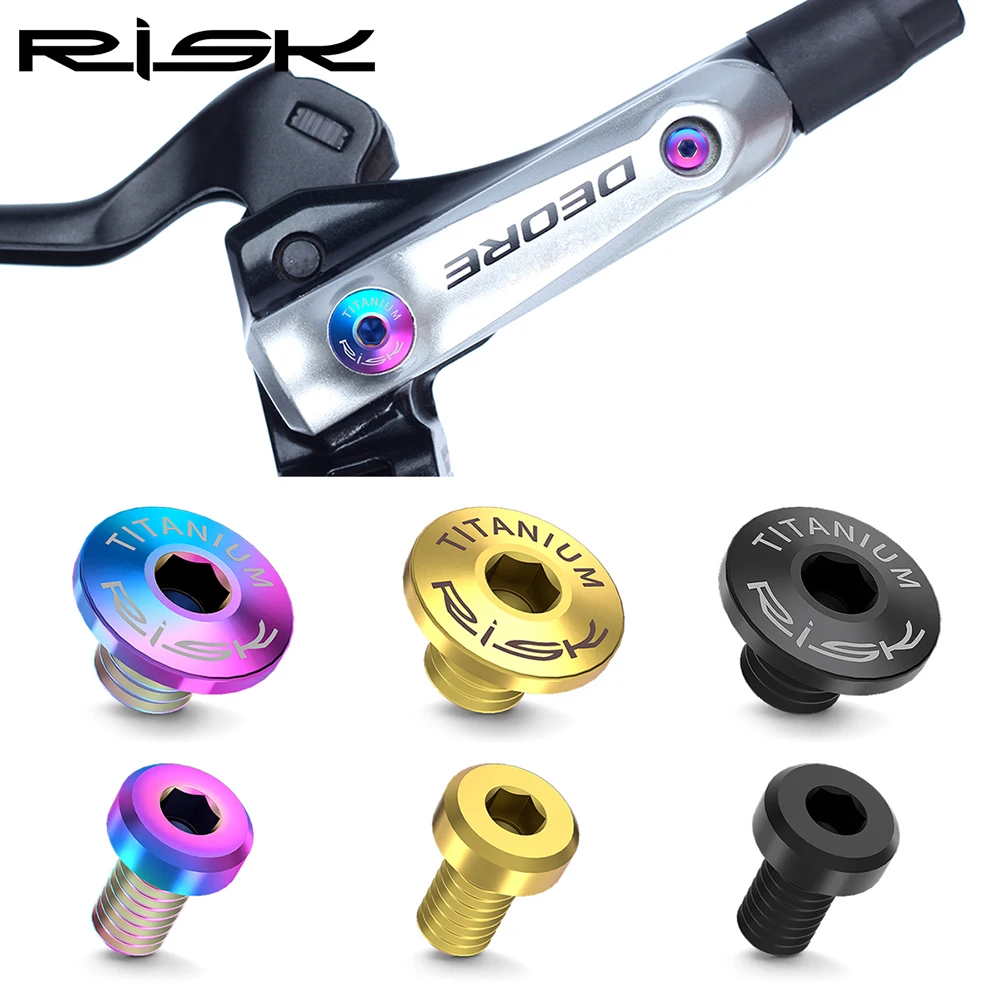 RISK A Whole/Separate Oil Cylinder Lid Bolts for Shimano Bike Brake Lever Titanium Disc Fixed Screw Bicycle Hydraulic Brake Bolt