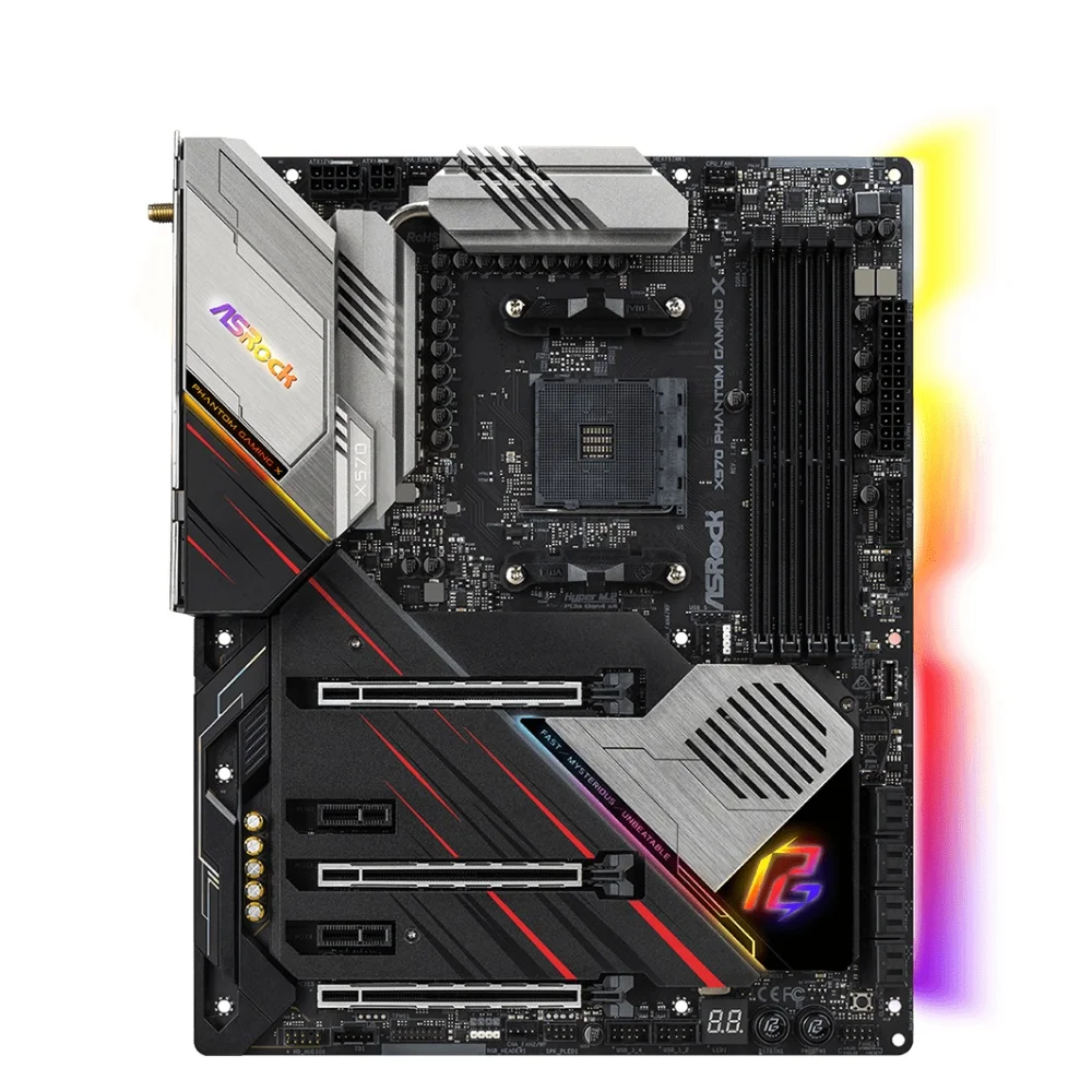 ASRock X570 Phantom Gaming X Motherboard Support 3600X 5600G 5600X 5700X 5800X3D 5950X CPU DDR4 4666MHz M.2 NVME AM4 Mainboard