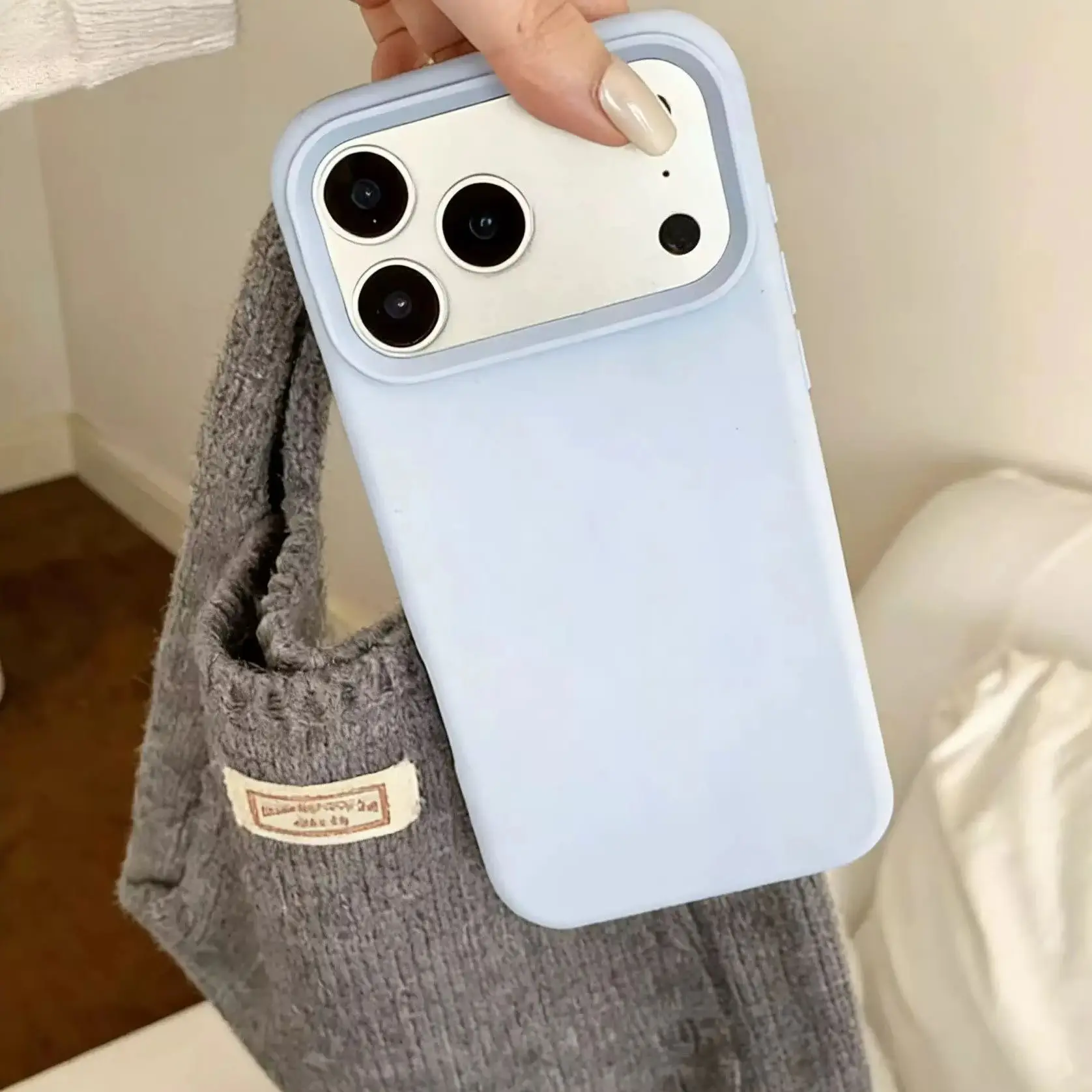 Minimalist Solid Color Frosted Y2K Korean Ins Phone Case For iPhone 18 Ultra Duo 17 Air 16 15 14 13 12 11 Pro max Plus MAX Cover view 4