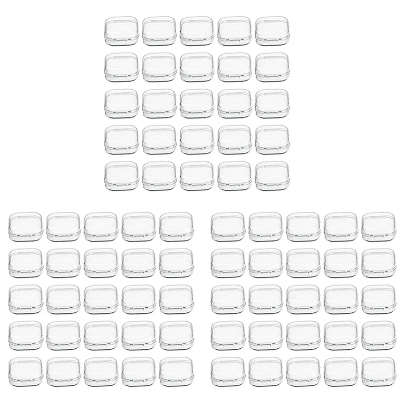 

【Shopper’S-Favorite!】90 Packs Clear Small Plastic Containers Transparent Storage Box With Hinged Lid For Small Items (1.7X1.7X0.