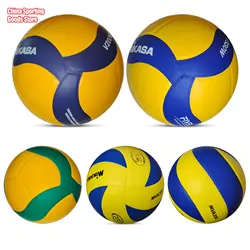 Ballon de volley-ball professionnel durable en PU, pompe + aiguille + sac de filet en option