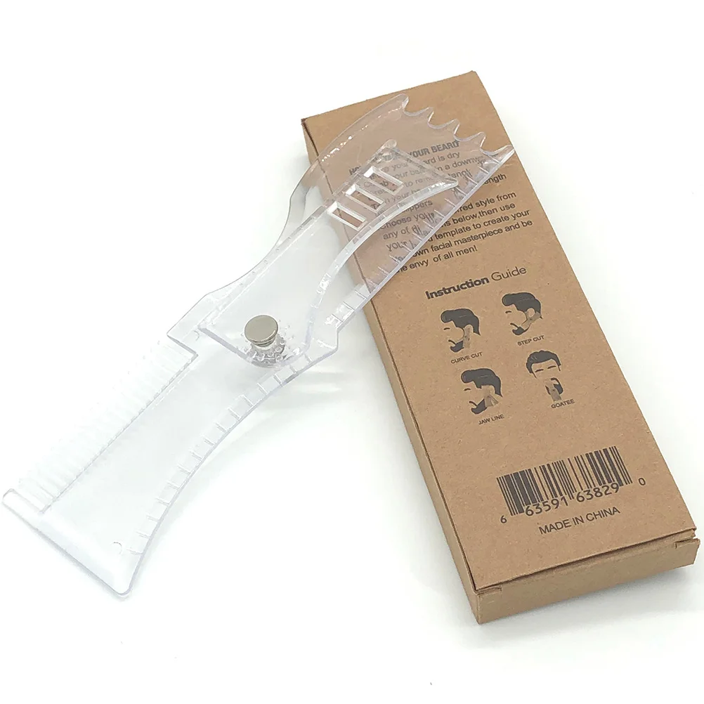 Lightweight Beard Comb Rotating Mustache Hair Styling Molding Ruler Fashion Stylish