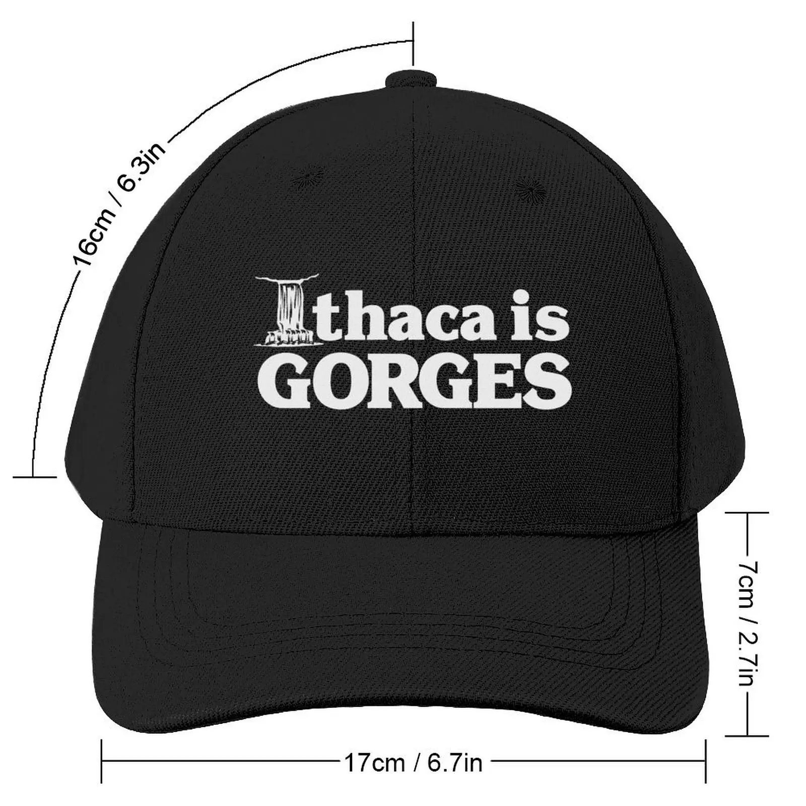 Ithaca is Gorges (classic) - Upstate Ithaca, New York NY College Baseball Cap Luxury Hat Vintage Women's Beach Men's