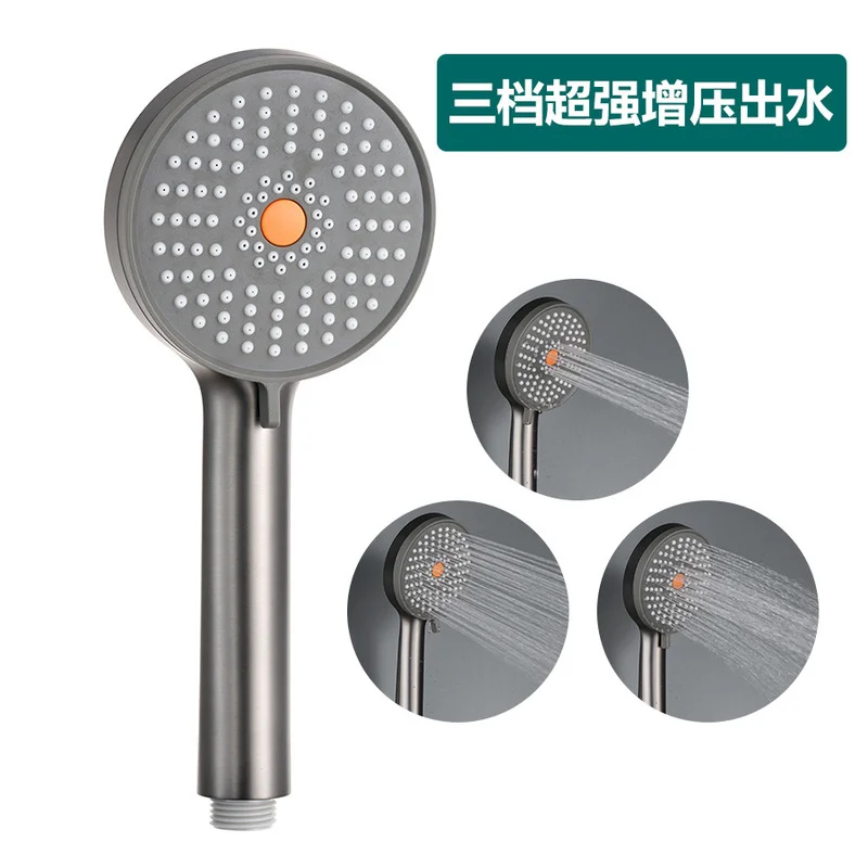 Adjustable Shower Head Water Saving Sprinkler Handheld 3 Modes Bath Head High Pressure Spray Nozzle for Bathroom Accessorie