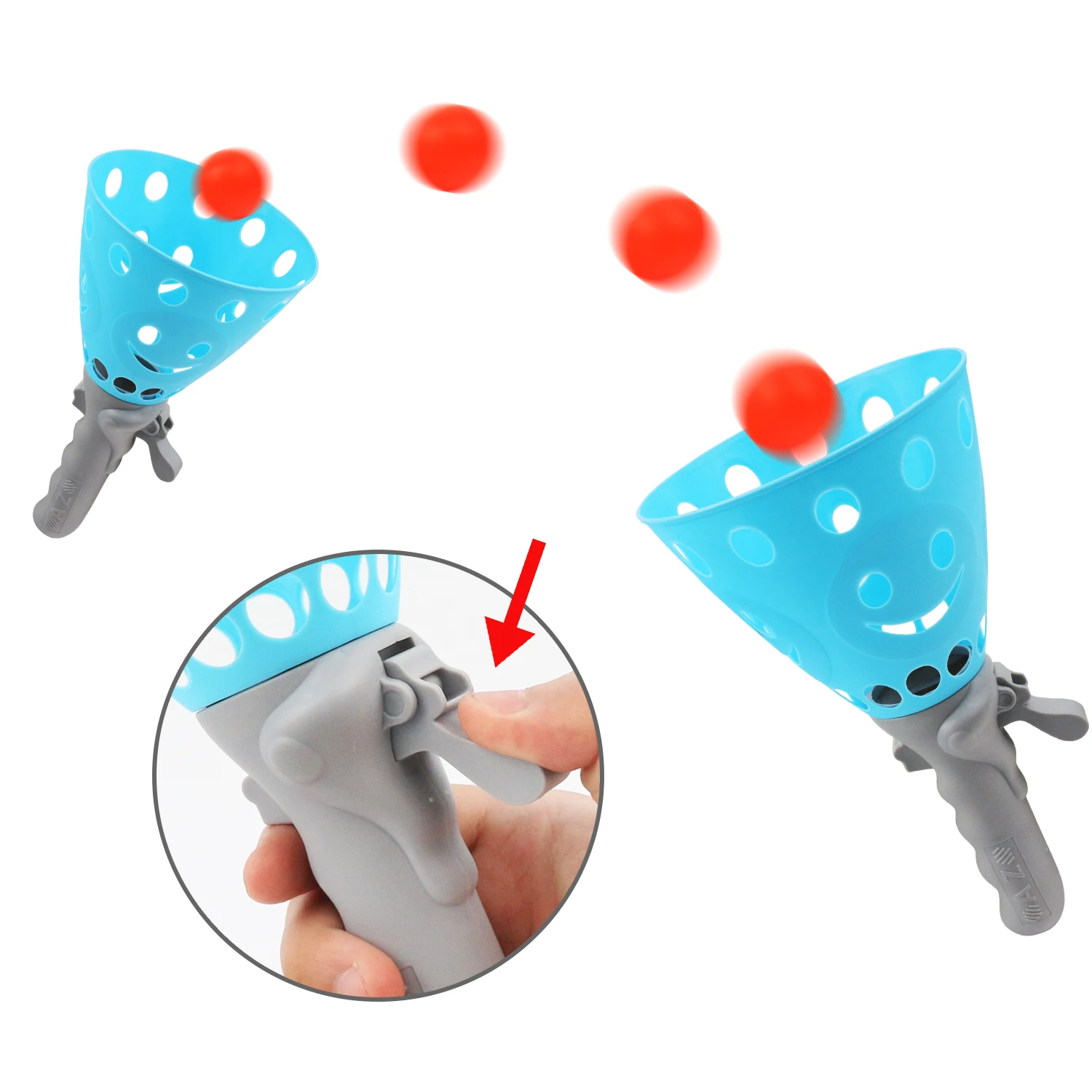 Parent child interactive ball toys, fun throwing and catching, two person ejection and catching, children's toys