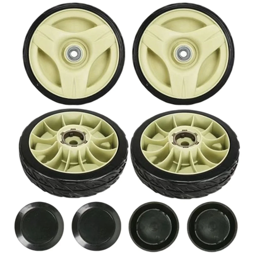 Replacement Lawn Mower Wheels 7 3/4 Inch Diameter for Honda HRU196M1 HRU197M1 HRU214 HRU216M2 Models with Preinstalled Bearings