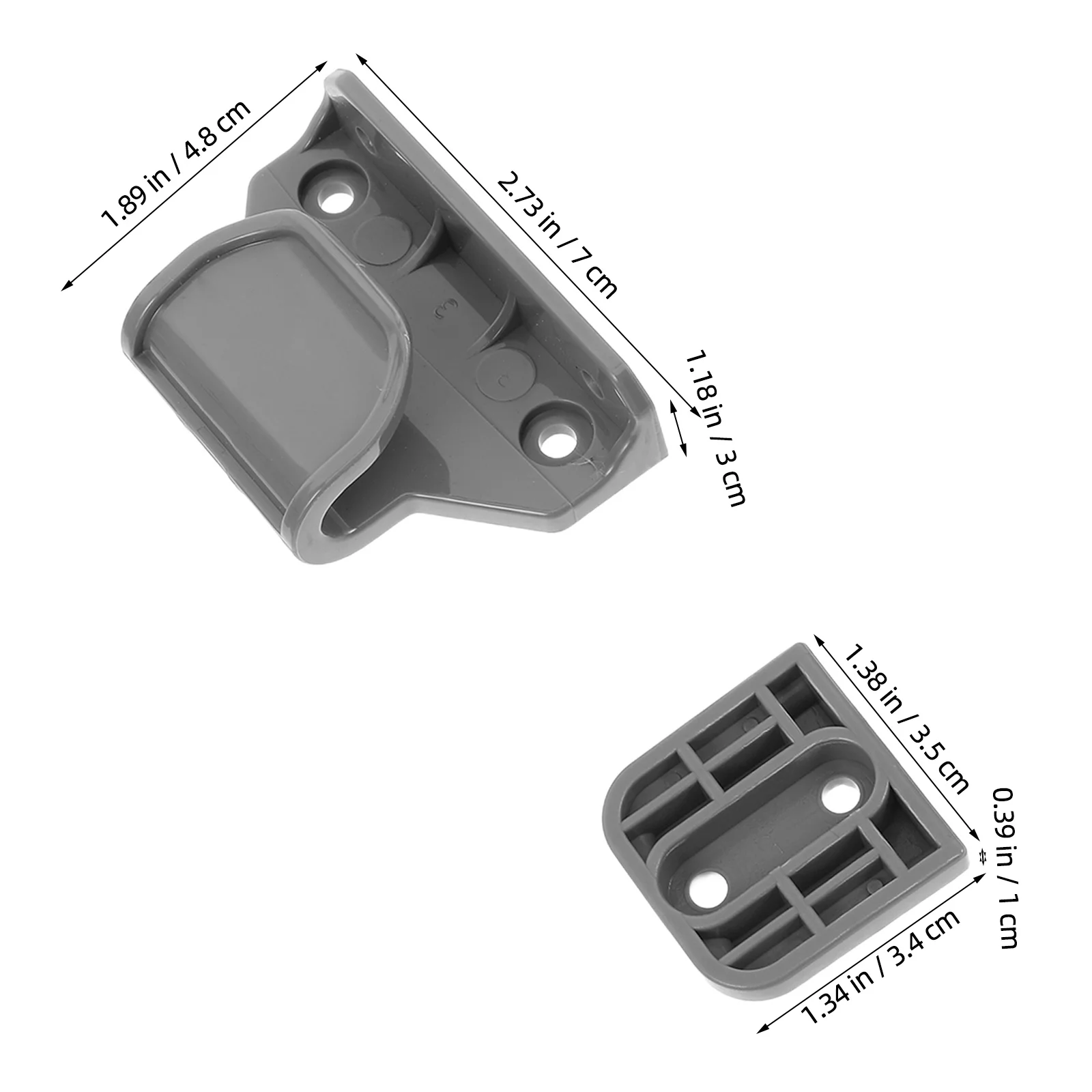1 set kinderveiligheidshek: verstelbare kunststof box-stabilisator vervanging voor deuropening trapbarrière met hekgesp