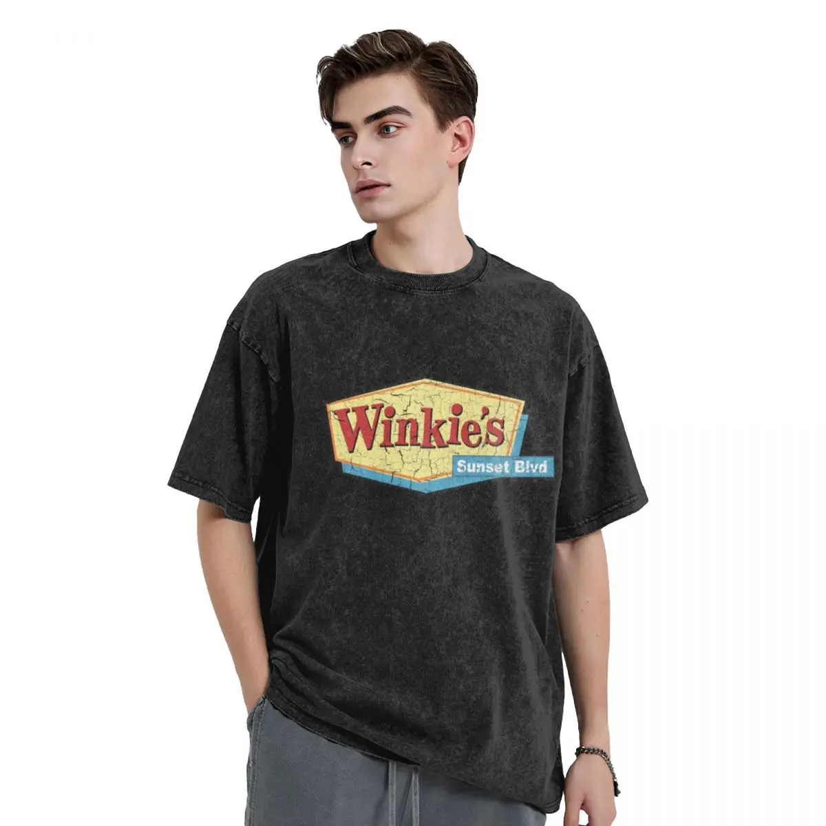 Winkie's Sunset Blvd T-Shirt man t shirt blue archive blacks men clothings