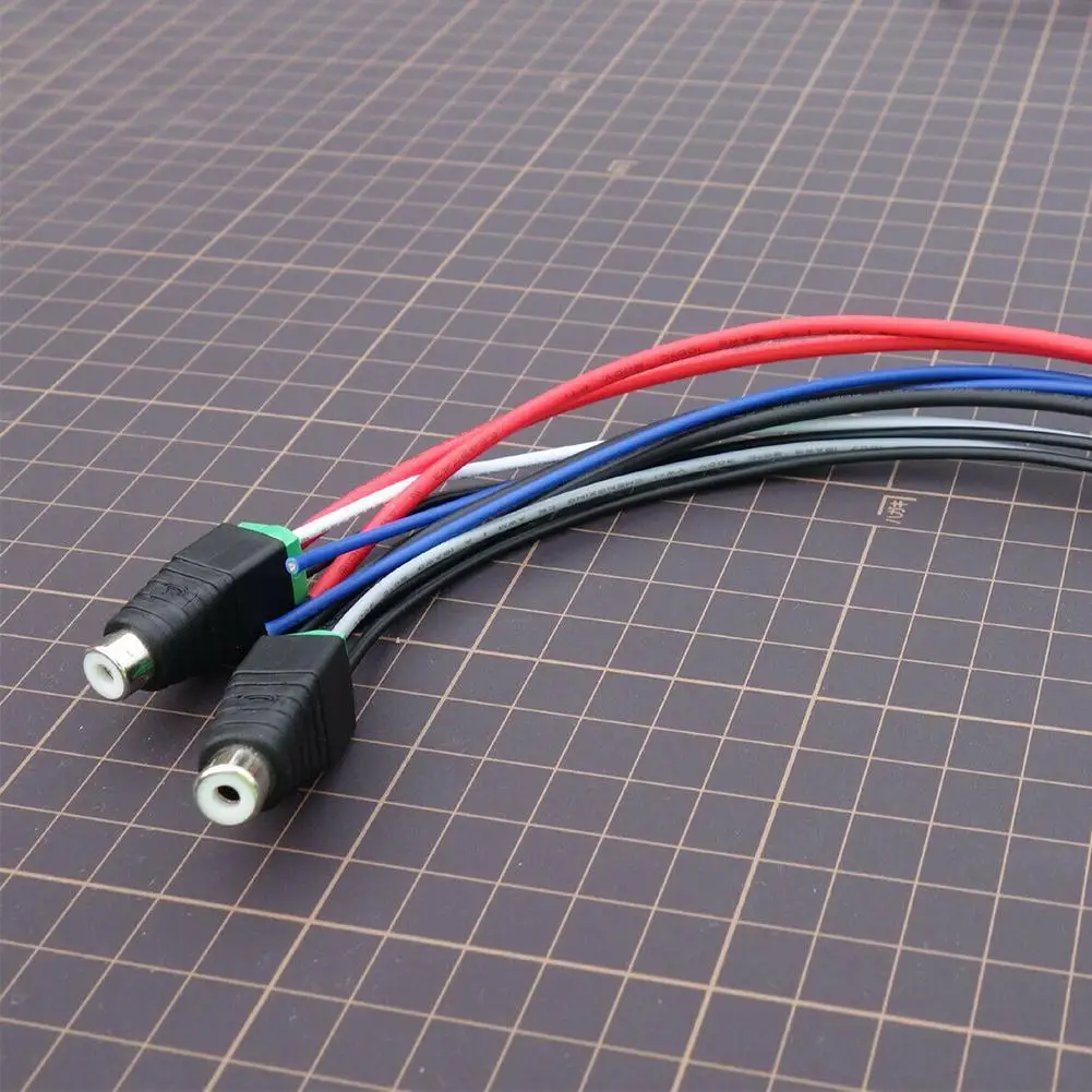 Universal Car Amplifier Speaker Power High Level Input Wire Harness Plug For DUAL TBX10A 16AWG 1015UL 18AWG 1007UL Adapter M2R0