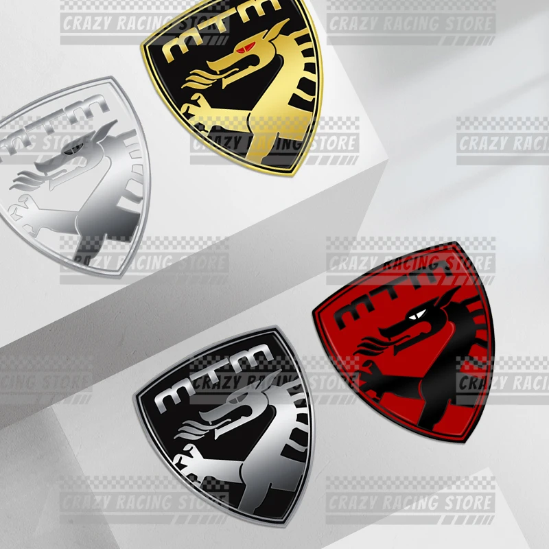 Car Badges MTM Trunk Emblem Metal Stickers Body Decals Letter Grille Decor For Golf Polo Touareg Passat Jetta A4 A3 A5 A6 A7 A8 - view 3