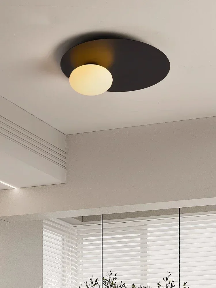 Nordic Minimalist Round Metal Ceiling Light Bedroom Dining Room Home Decorations Corridor Aisle Led