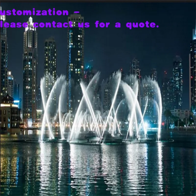 

custom.Fenlin Large Scale DMX Dancing Fountain RGB/DMX512 Lighting Stainless Steel Construction Programmable Control Commerc