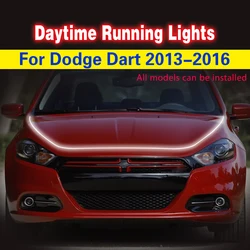 Decorative Atmosphere Lamps Ambient Light For Dodge Dart 2013-2016 Car LED Daytime Running Light DRL 12v Day Light Fog lamp 1pcs