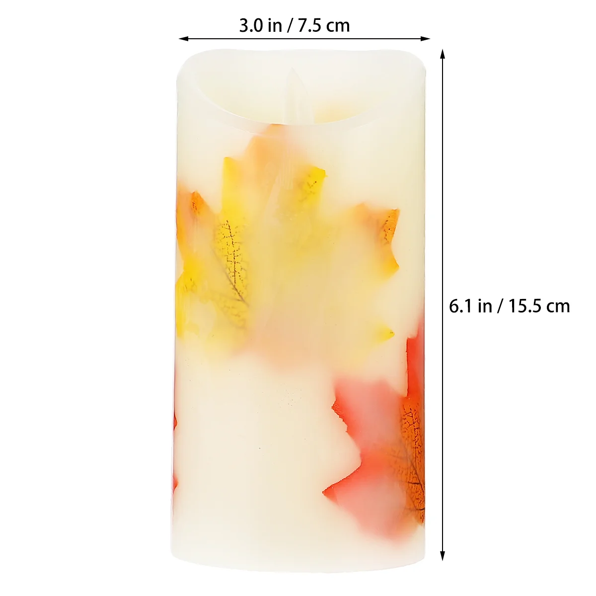 2 Pcs LED Electronic Simulation Lamp Decor Lamps Decorative Night Light Simulated Candles Paraffin Components Pillar