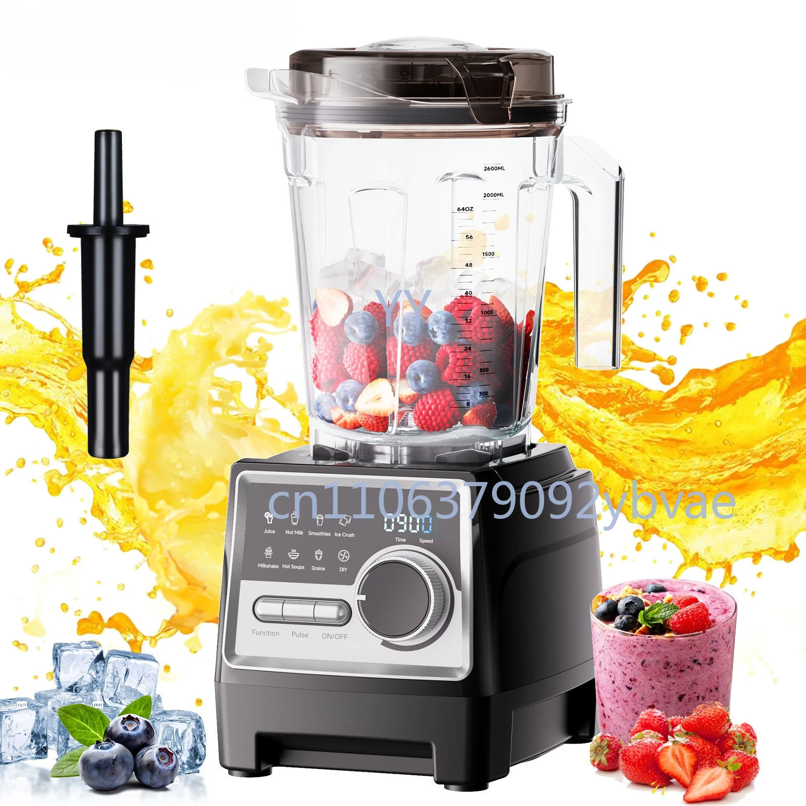 

Intelligent Display Blender Large Capacity Breaking Machine Grinding Machine Food Processing Mixer