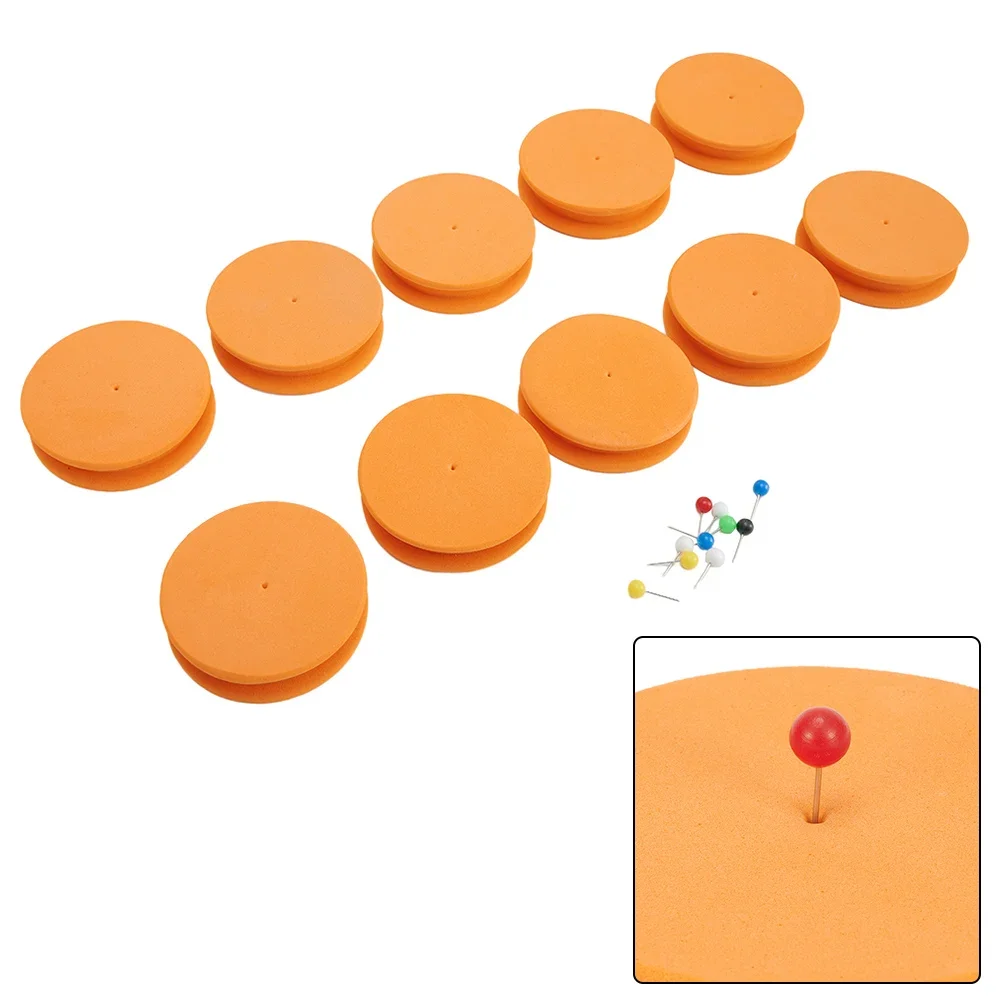 

10pcs Carp Fishing Rig Winders Line Leader Winder Spooler With 10Pins-EVA Plate Hooks Storage Line Winder Fishing Accessories