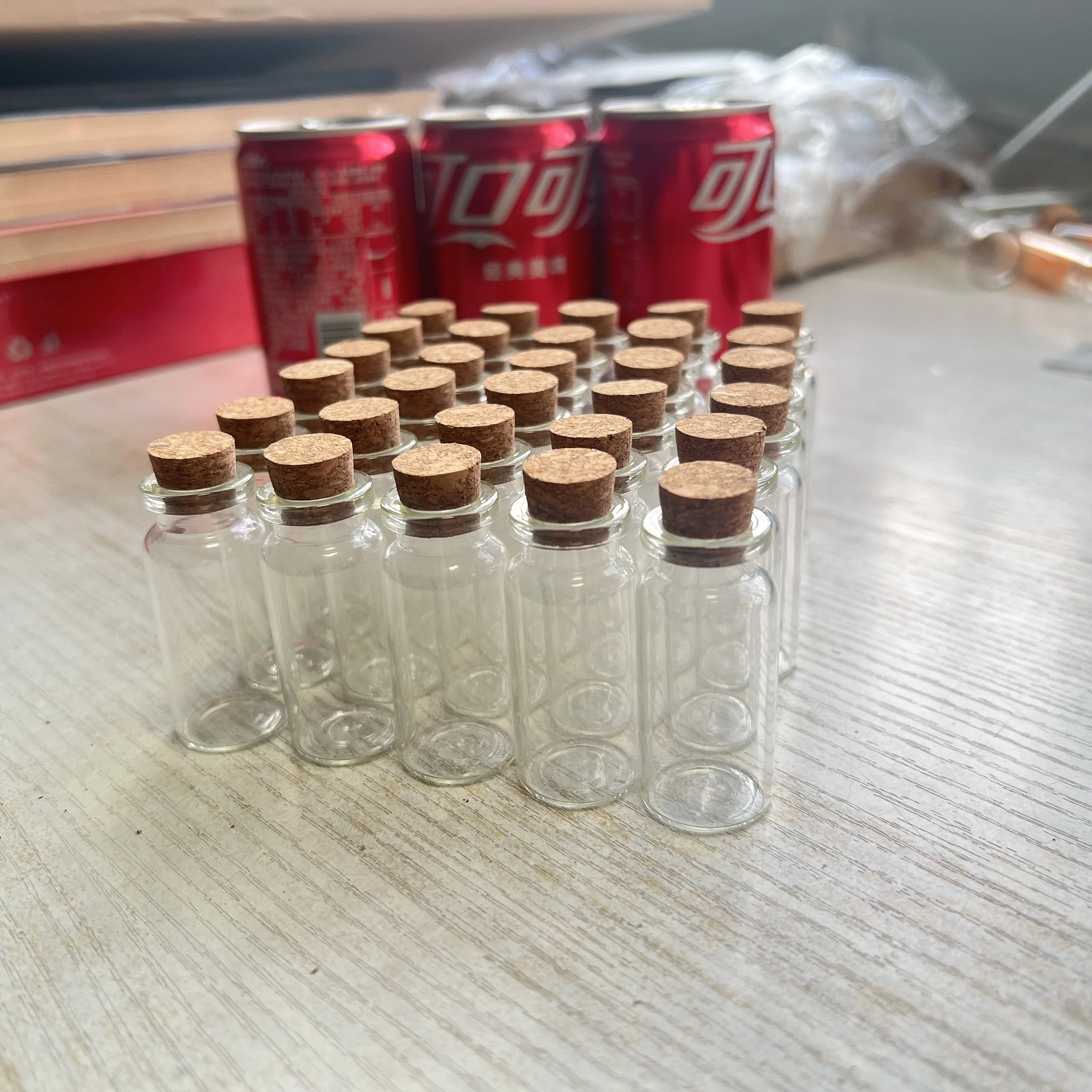45/70/108 PCS 10ml Cute Decor Glass Bottles 11×22×50mm Mini Test Tube Jars Tiny Containers DIY Wedding Wishing Vials Home Decor