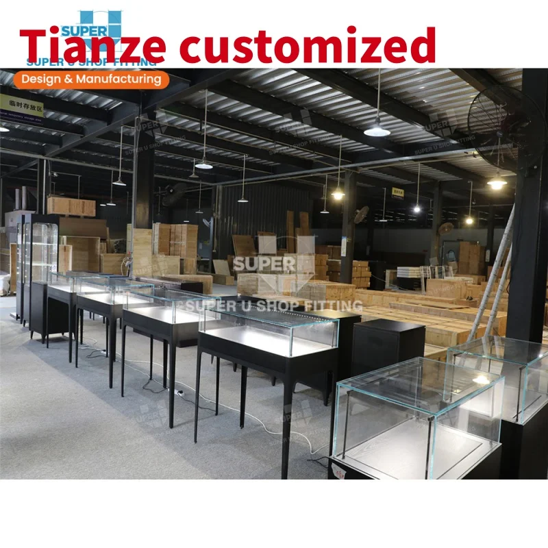 

(customized)Customized Frameless Jewelry Store Showcase Cabinet Jewellery Store Display Counter Table Jewelry Shop Furniture