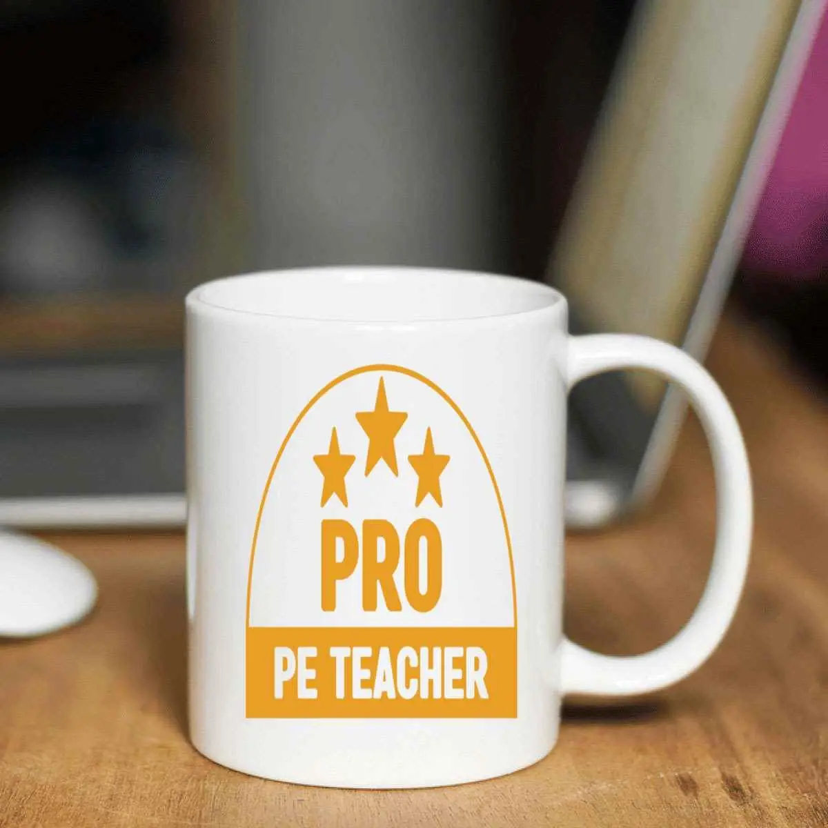 Inspirational Gift Thank Your Pe Teacher with This Back To School - for Phys Ed Teachers 11 Oz White Ceramic Coffee Mug