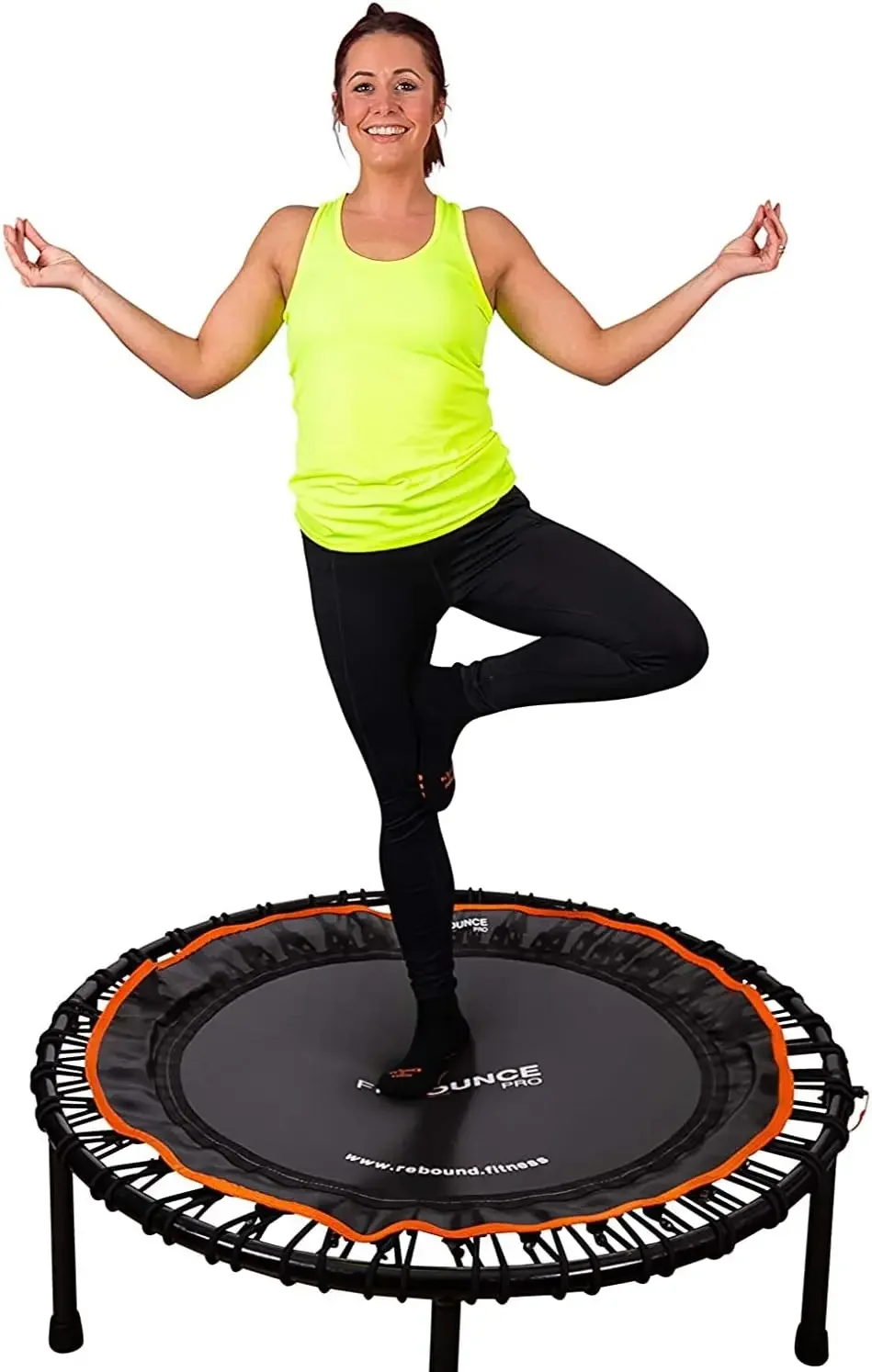 PRO USA Bungee Rebounder | Assembled | Half Folding | Silent & Beautifully Designed Pro Indoor Mini Trampoline for Ad