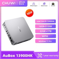 CHUWI AuBox Mini PC i9-13900HK 14 Cores Up to 5.4GHz 32GB DDR4 1TB SSD Windows 11 Pro WiFi 6 Support Quad Displays Up to 8K