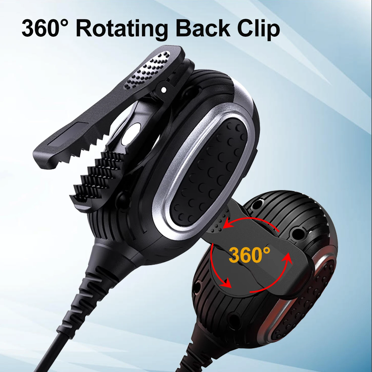 HIROYASU Walkie Talkie Palm Microphone Speaker Hand Mic K plug 2W 8ohm for Baofeng UV-5RMINI  DM-32UV DM-32 Quansheng UV-K5(8)