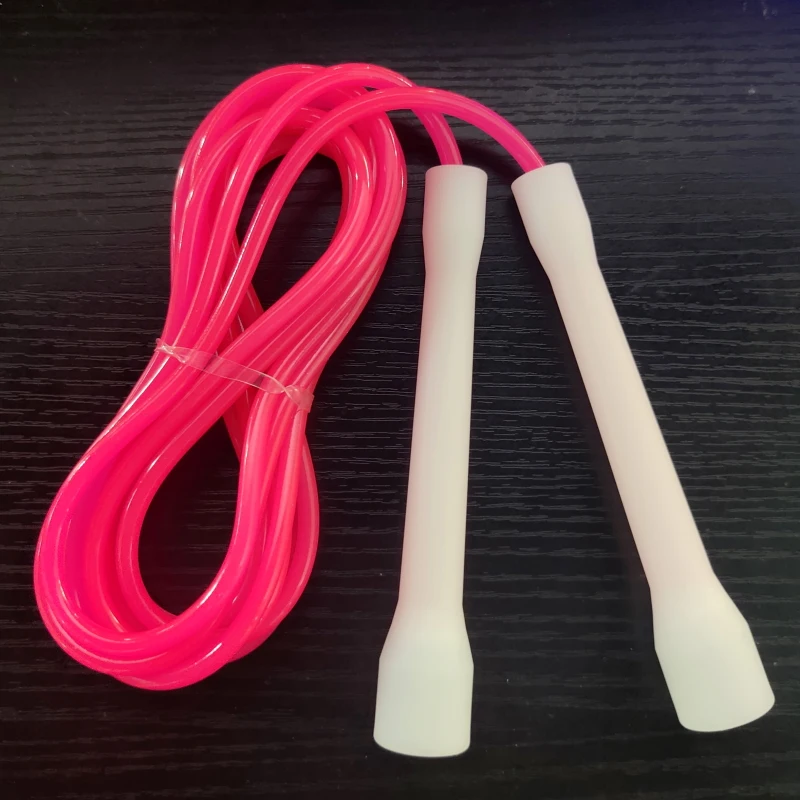 5mm rope NEVERTOOLATE PVC 80A 2.9m cc HANDLE NO LOGO skip rope RA crossfit  skill trick double under rush